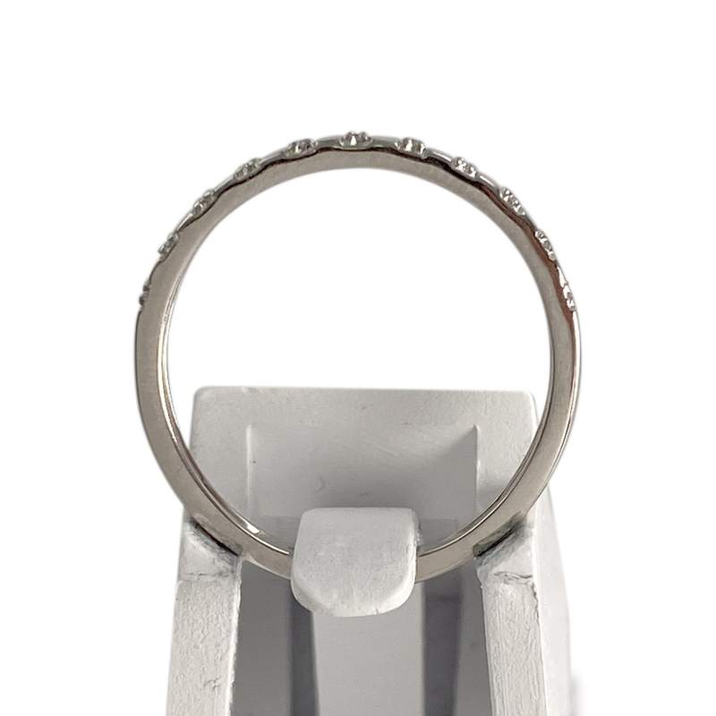 Bague d'occasion or 375 blanc diamants - vue 3