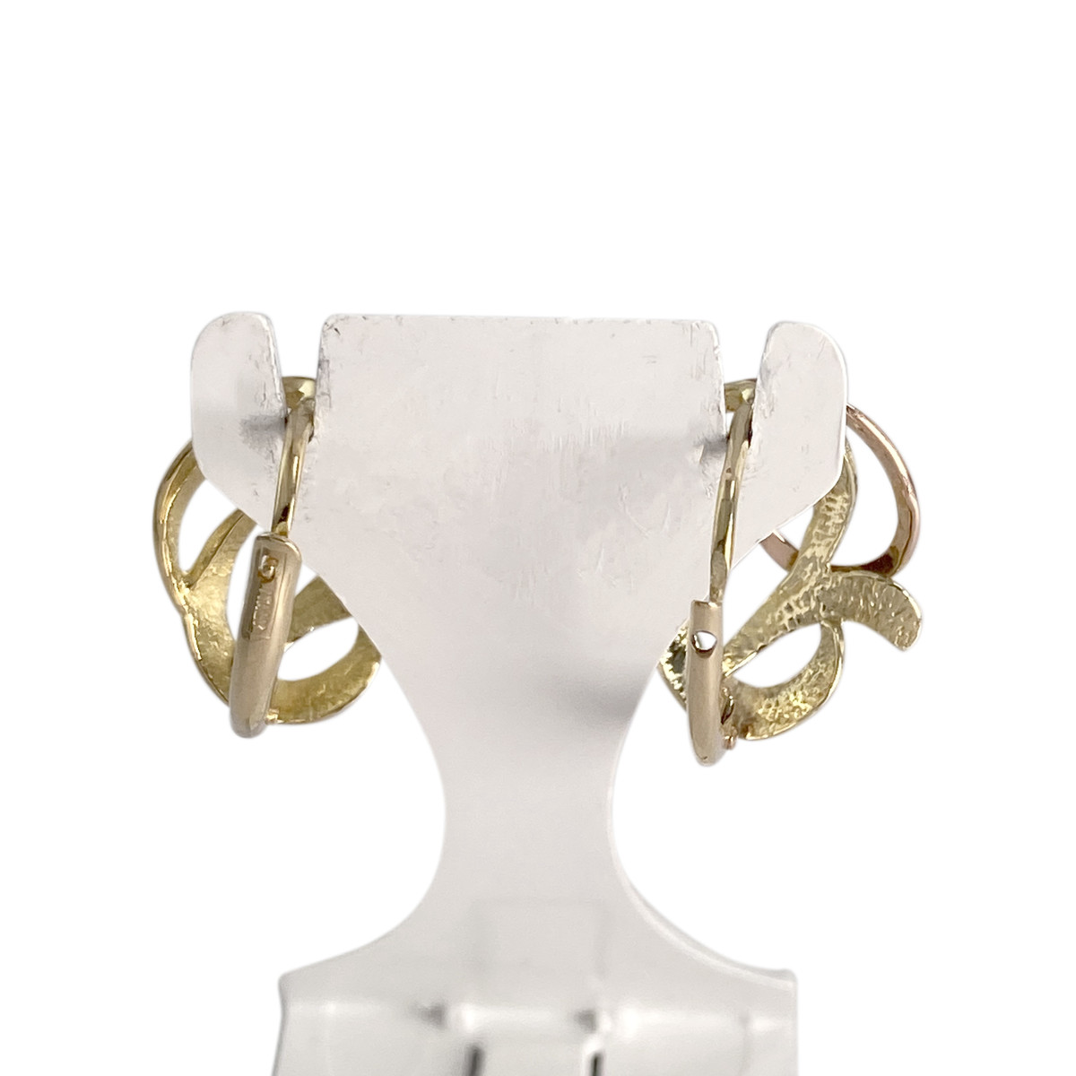 Boucles d'oreilles d'occasion or 750 jaune - vue 3