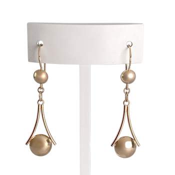 Second-hand 585 yellow gold earrings