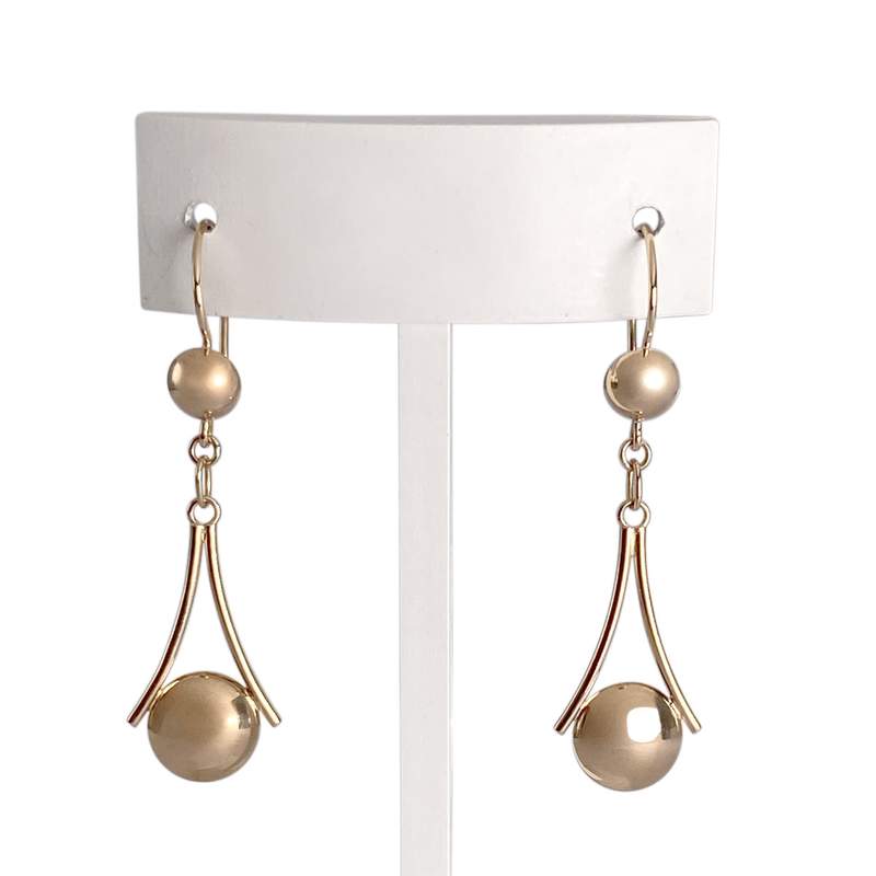 Boucles d'oreilles d'occasion or 585 jaune - vue 1