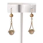 Boucles d'oreilles d'occasion or 585 jaune - vue 3