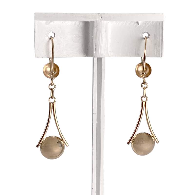 Boucles d'oreilles d'occasion or 585 jaune - vue 3