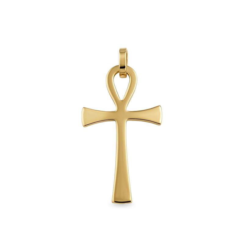 Croix d'occasion or 750 jaune - vue 1