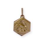 Médaille ange d'occasion or 585 jaune - vue 1