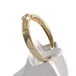 Bague d'occasion or 750 jaune diamants - vue 2