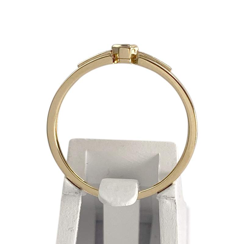 Bague d'occasion or 750 jaune diamants - vue 3