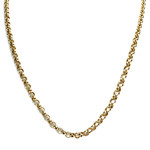 Collier d'occasion or 750 jaune maille jaseron 45.5 cm - vue 1
