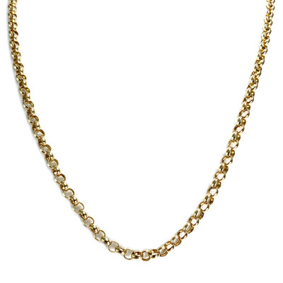 Collier d'occasion or 750 jaune maille jaseron 45.5 cm