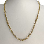 Collier d'occasion or 750 jaune maille jaseron 45.5 cm - vue 2