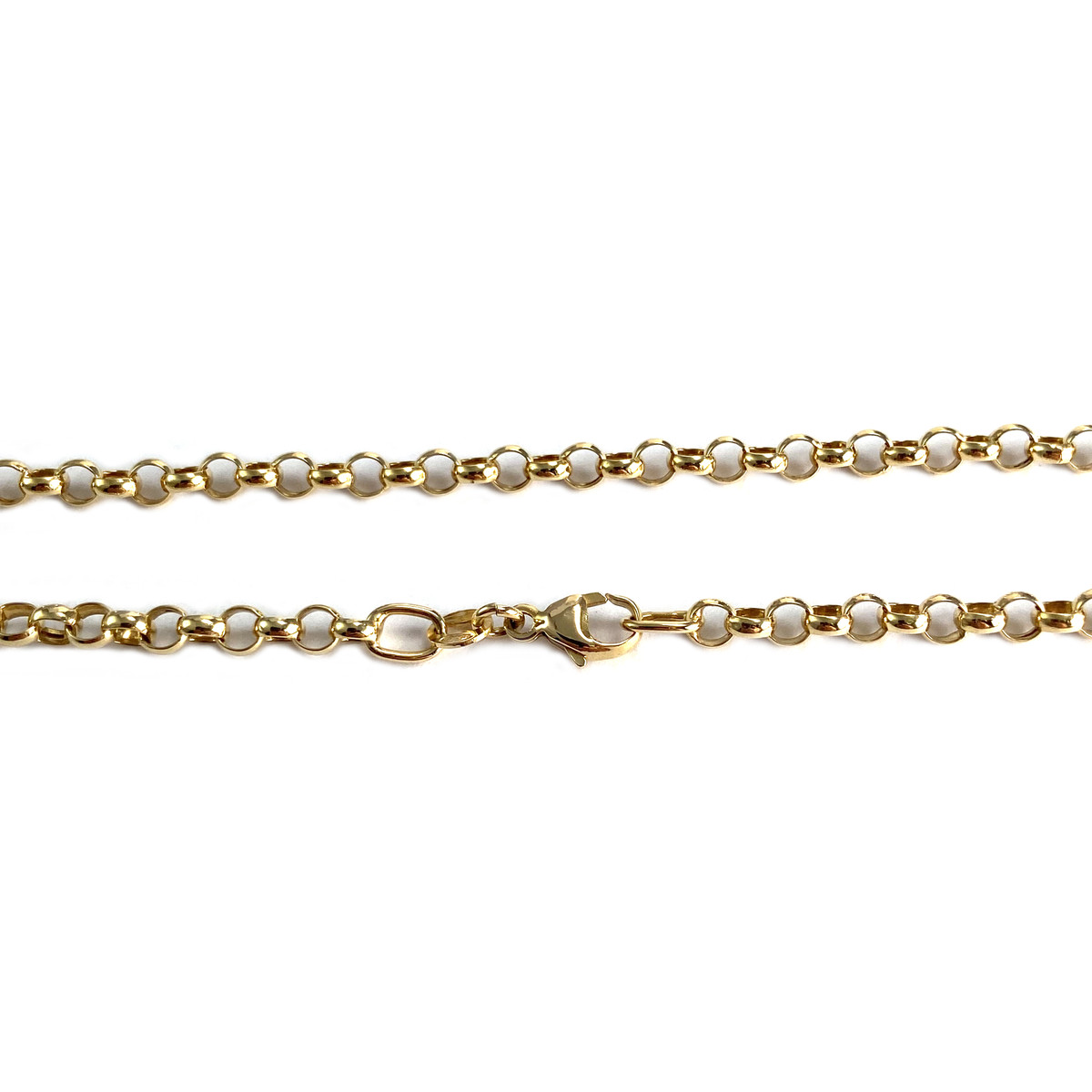 Collier d'occasion or 750 jaune maille jaseron 45.5 cm - vue 3