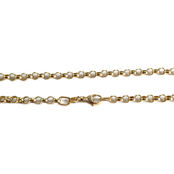 Tweedehands ketting van 750 geelgoud, jaseron-schakels, 45,5 cm