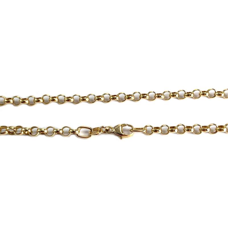 Collier d'occasion or 750 jaune maille jaseron 45.5 cm - vue 3