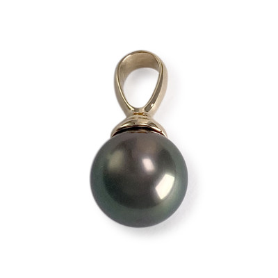 Pendentif d'occasion or 750 jaune perle de tahiti