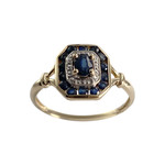 Bague d'occasion or 750 2 tons saphir saphir - vue 1