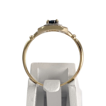 Bague d'occasion or 750 2 tons saphir saphir