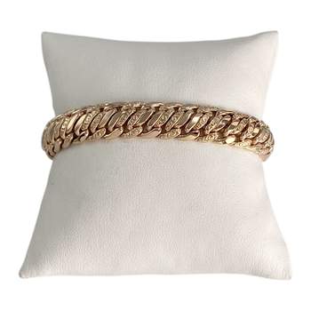Bracelet d'occasion or 750 jaune maille américaine 18 cm