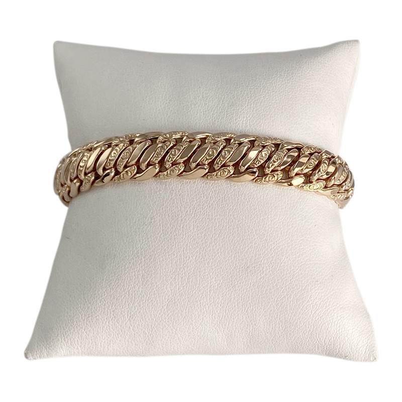 Bracelet d'occasion or 750 jaune maille américaine 18 cm - vue 1
