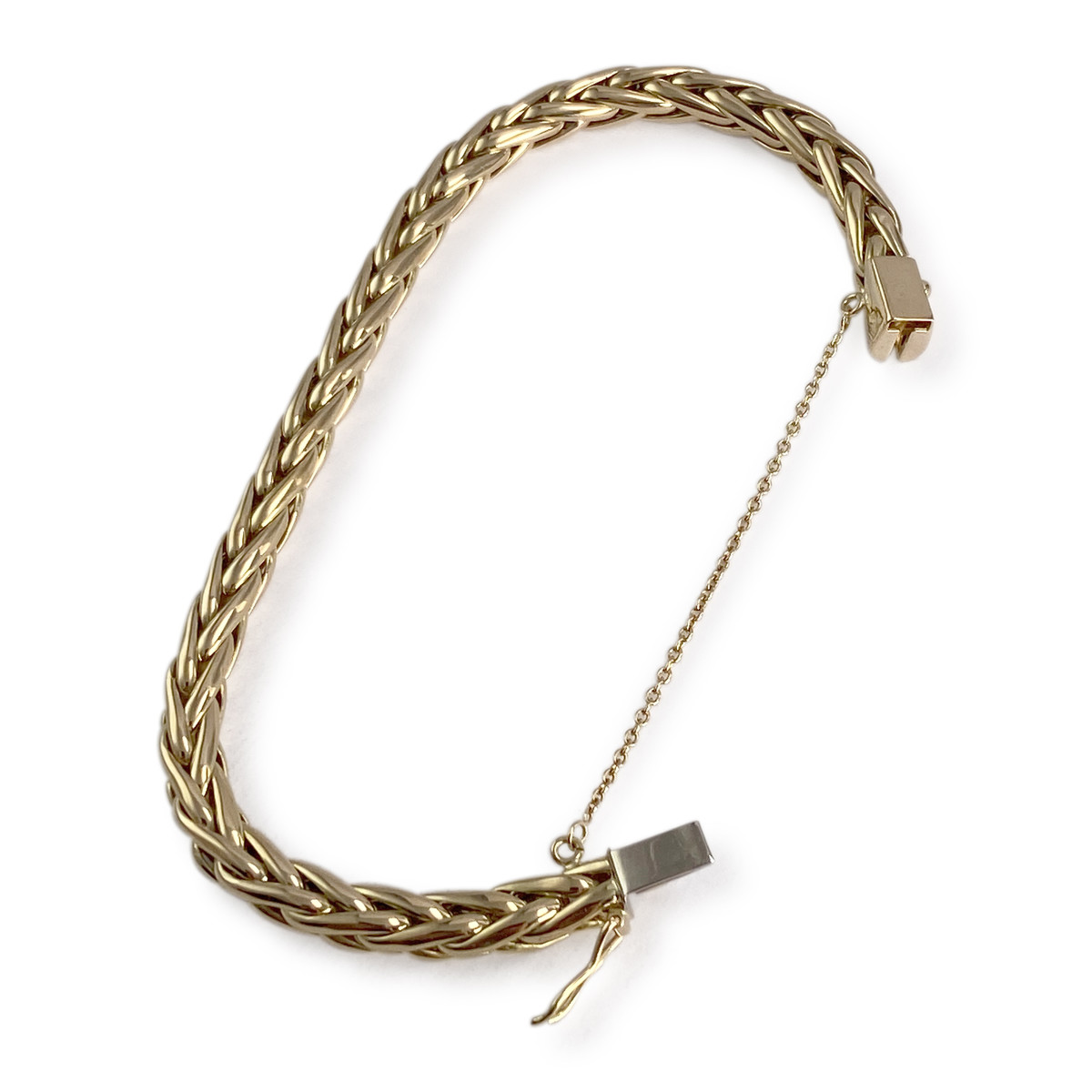 Bracelet d'occasion or 750 jaune maille palmier 18 cm - vue 2