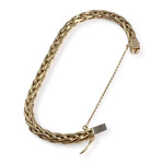 Bracelet d'occasion or 750 jaune maille palmier 18 cm - vue 2