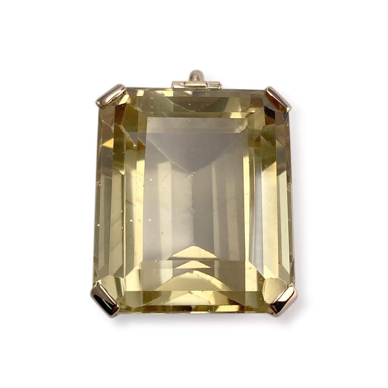 Pendentif d'occasion or 750 jaune quartz - vue 1