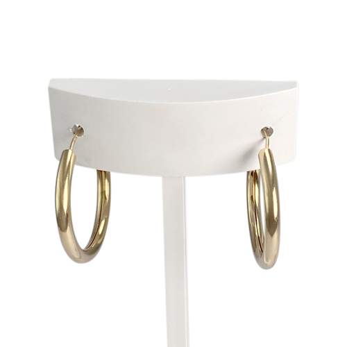 Second-hand 750 yellow gold hoop earrings