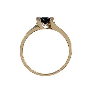 Bague d'occasion or 750 2 tons saphir