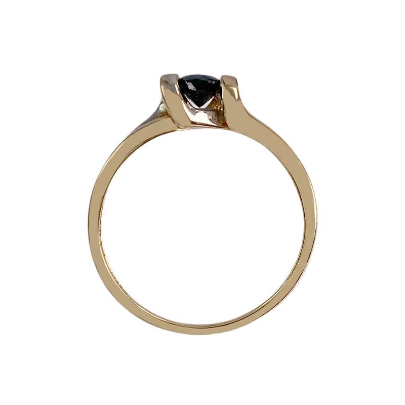 Bague d'occasion or 750 2 tons saphir - vue 3