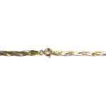 Collier d'occasion 3 ors 750 maille serpent tressée - vue 3