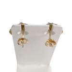 Boucles d'oreilles d'occasion or 750 2 tons saphirs - vue 3