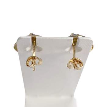 Boucles d'oreilles d'occasion or 750 2 tons saphirs