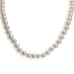 Collier d'occasion or 750 jaune perles de culture - vue 1