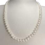 Collier d'occasion or 750 jaune perles de culture - vue 2