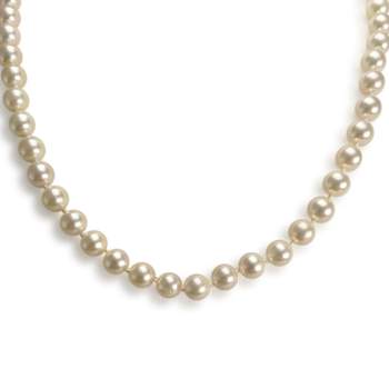 Collier d'occasion or 750 jaune perles de culture du japon 47 cm.
