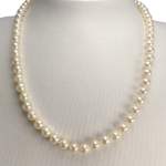Collier d'occasion or 750 jaune perles de culture du japon 47 cm. - vue 2