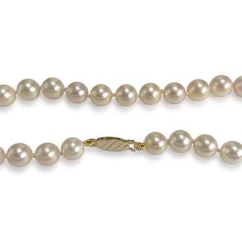 Collier d'occasion or 750 jaune perles de culture du japon 47 cm.