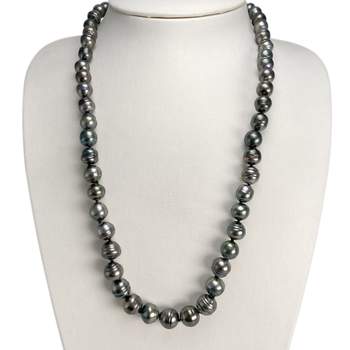 Tweedehands ketting van 750 geelgoud met Tahiti-parels, 60 cm.