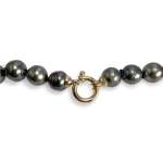 Collier en chute d'occasion or 750 jaune perles de tahiti 60 cm. - vue 3
