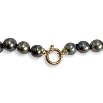 Tweedehands ketting van 750 geelgoud met Tahiti-parels, 60 cm.