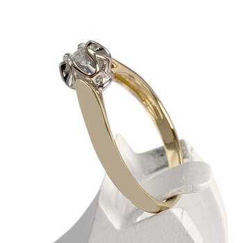 Solitaire d'occasion 2 ors 750 diamant