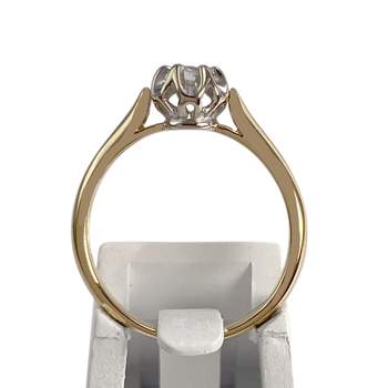 Solitaire d'occasion 2 ors 750 diamant