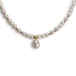 Collier d'occasion or 750 jaune perles de culture - vue 1