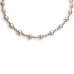 Collier d'occasion or 750 jaune perles de culture de chine 40 cm. - vue 1