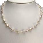 Collier d'occasion or 750 jaune perles de culture de chine 40 cm. - vue 2