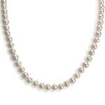 Collier d'occasion or 585 jaune perle de culture 50 cm. - vue 1