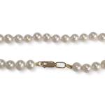 Collier d'occasion or 585 jaune perle de culture 50 cm. - vue 3