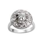 Bague d'occasion or 750 blanc diamant - vue 1