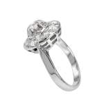 Bague d'occasion or 750 blanc diamant - vue 2