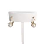 Boucles d'oreilles d'occasion or 585 rose perles de culture - vue 1