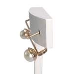 Boucles d'oreilles d'occasion or 585 rose perles de culture - vue 2