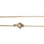 Collier d'occasion  or 750 2 tons maille forçat rubis diamants - vue 3
